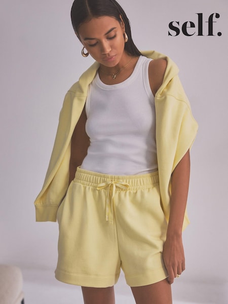 self. Yellow Sweat Shorts (Q92509) | €12
