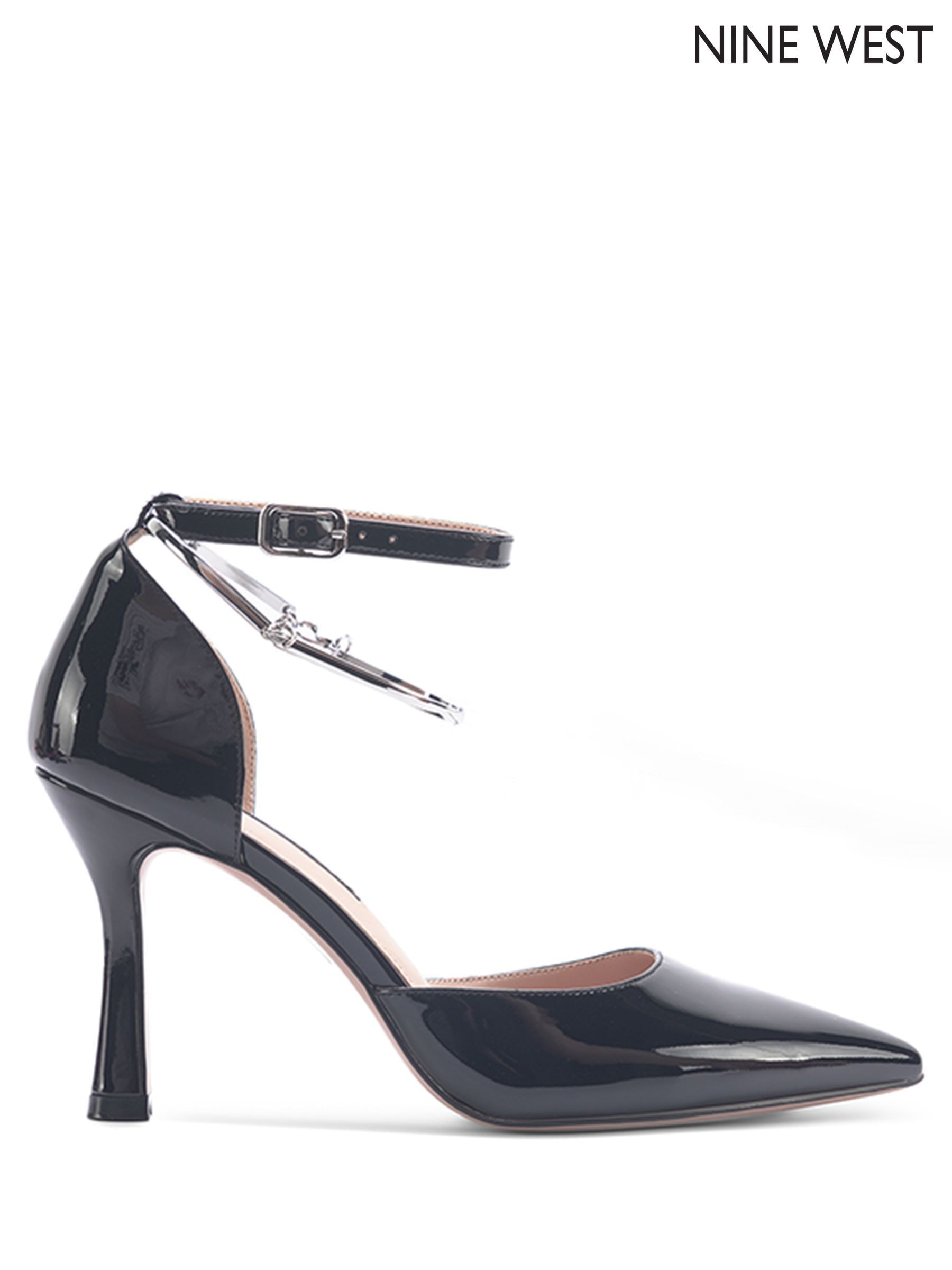 Nine West Black Ankle Strapping High Shoes Next Luxembourg