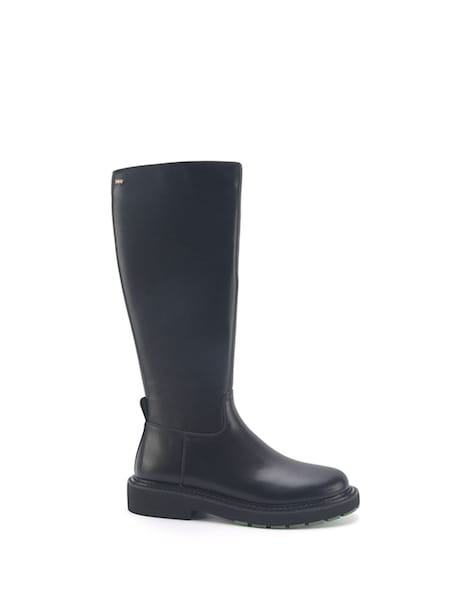 Nine West Womens 'Dautsen' Knee High Flat Black Boots with Zipper (Q92764) | €53