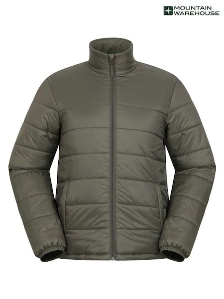 Mountain Warehouse Green Mens Essentials Water Resistant Padded Jacket (Q92862) | €57
