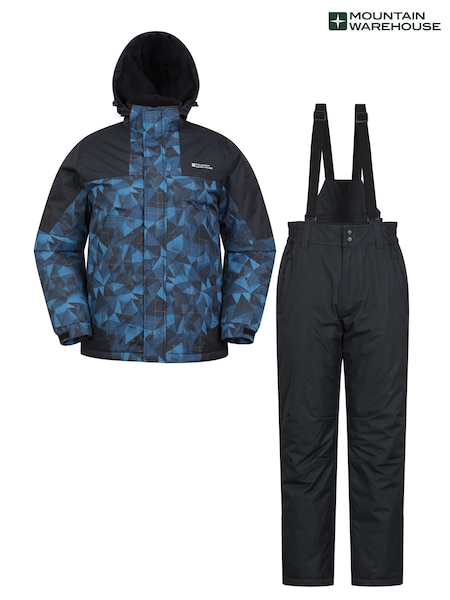 Albastru - Mountain Warehouse Set Jachetă Și Pantaloni De Schi Impușit Rezistent La Apa (Q92875) | 894 LEI