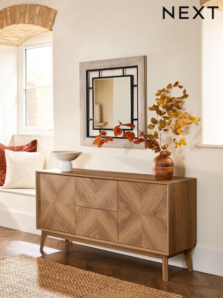 Dark Natural Hayford Oak Effect Large Sideboard (Q92891) | €580