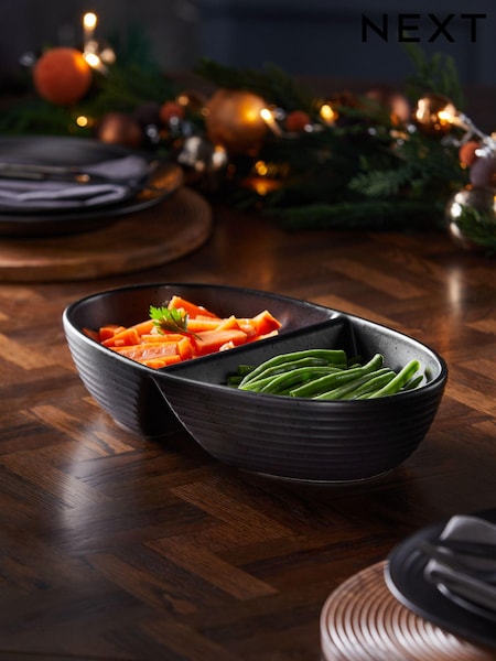 Black Bronx Two Part Serve Dish (Q92953) | $30
