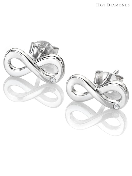 Hot Diamonds Silver Diamond Amulet Stud Earrings (Q92989) | €54