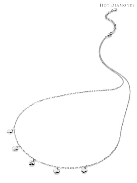 Hot Diamonds Silver Tone Heart Necklace (Q93085) | €129