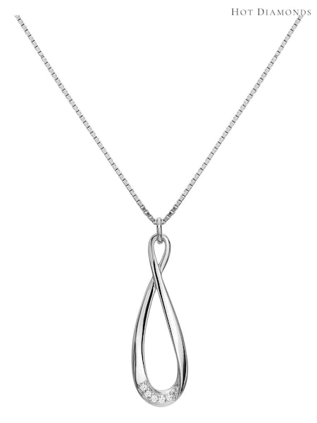 Hot Diamonds Silver Tone Flourish Pendant (Q93088) | €154