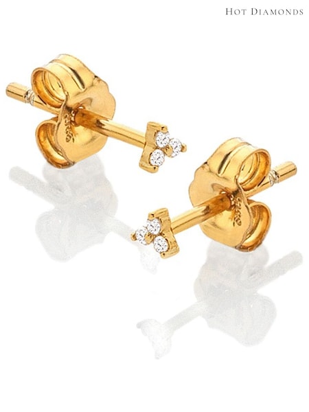 Hot Diamonds Gold Tone Topaz Micro Stud Earrings (Q93093) | €51