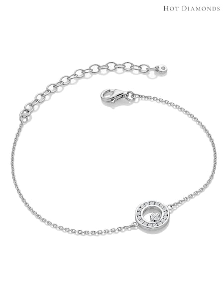 Hot Diamonds Silver Tone Orbit Bracelet (Q93103) | €114