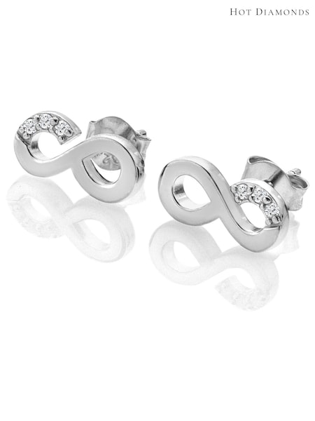 Hot Diamonds Silver Tone Infinity Earrings (Q93113) | €102