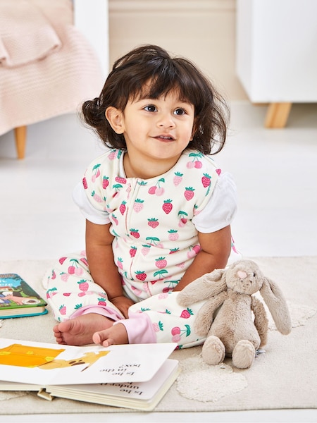 JoJo Maman Bébé Cream Fruit 1.5 Tog Sleep Snuggler (Q93363) | AED198