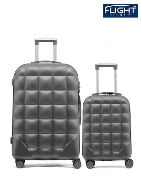 Flight Knight Set Of 2 Large Check-In & Small Carry-On Bubble Hardcase Travel Suitcase (Q93457) | €140