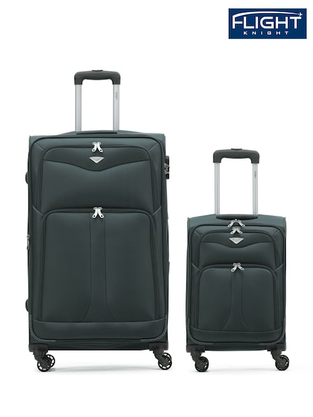 Flight Knight Large Check-In & Small Carry-On Soft Case Travel Suitcases Set of 2 (Q93481) | €165
