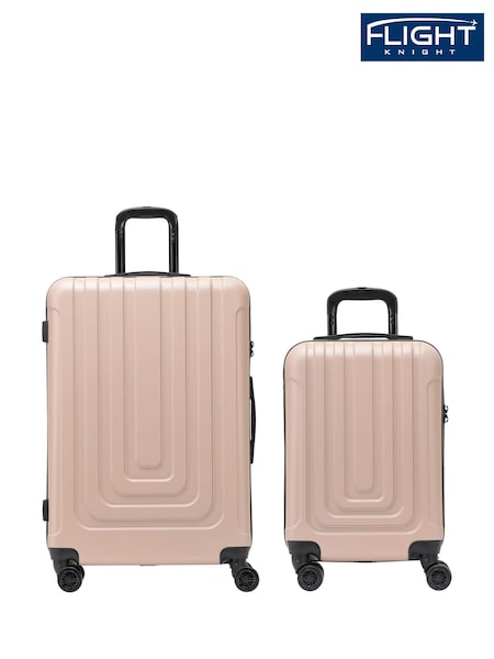 Flight Knight Medium and Large Check-In Hold Luggage Hardcase Travel Suitcases Set Of 2 (Q93491) | €154