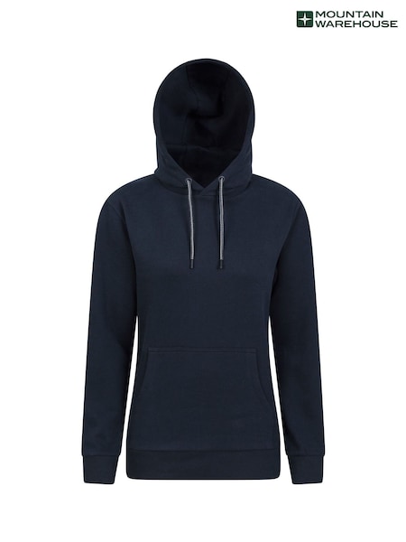 כחול  - Mountain Warehouse Womens Poplar Regular Hoodie (Q93571) | ‏146‏₪