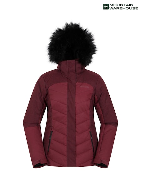 وردي - Mountain Warehouse Pyrenees Ii Womens Water Resistant Padded Snow Ski Jacket (Q93575) | ‏816 ر.س.‏