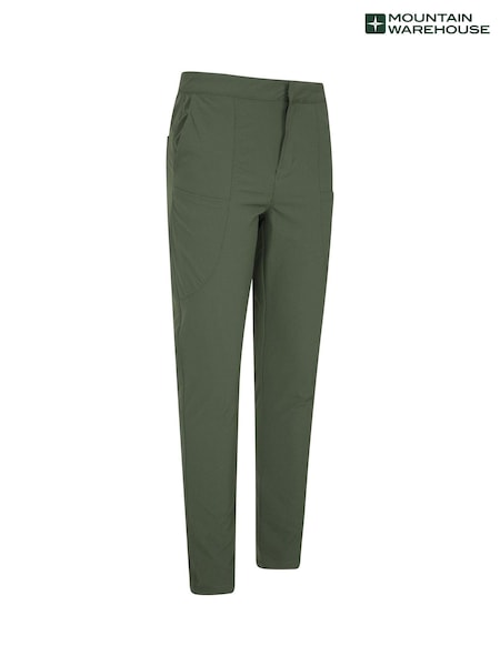 Mountain Warehouse Green Womens Kesugi Slim Stretch Water Resistant Trekking Trousers (Q93635) | €37