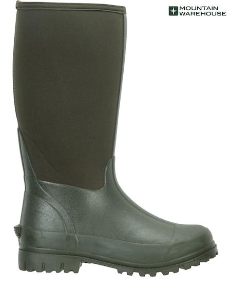 Mountain Warehouse Green Mucker Womens Water Resistant Neoprene Long Boots (Q93748) | €106