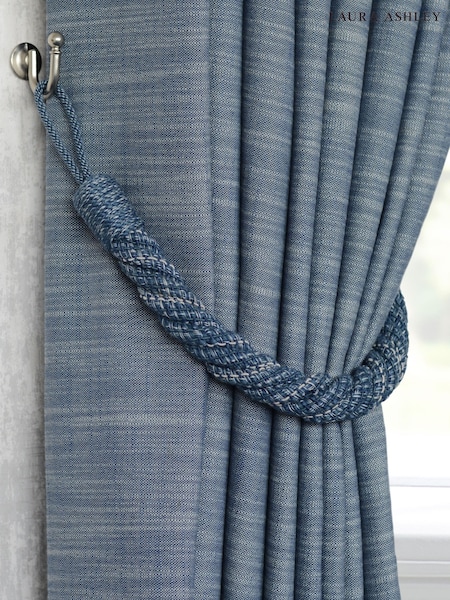 Laura Ashley Seaspray Blue Set of Two Felton Rope Tie Backs (Q93765) | €54