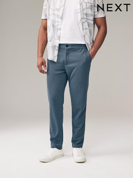 Mid Blue Motionflex Stretch Jersey Joggers (Q93809) | €15