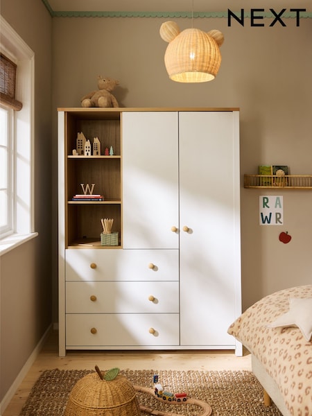 White Malvern Cream Kids Triple Wardrobe (Q93925) | €975