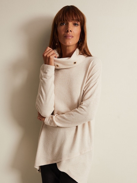 Phase Eight Natural Gwen Eyelet Snuggle Top (Q94166) | €41.50