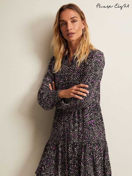 Phase Eight Purple Dolly Snake Swing Dress (Q94211) | €63