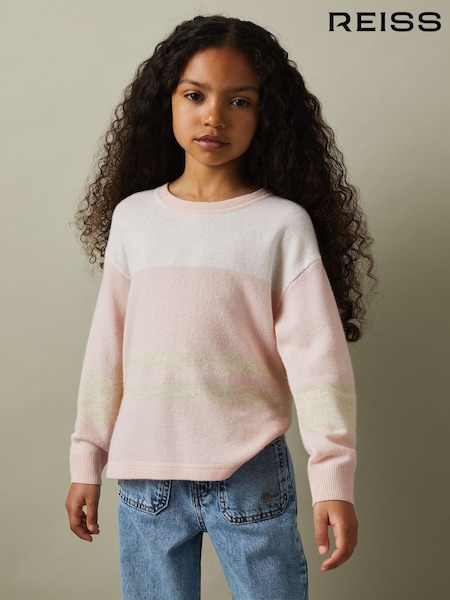 Reiss Wool Blend Striped Crew Neck Jumper (Q94231) | 55 €