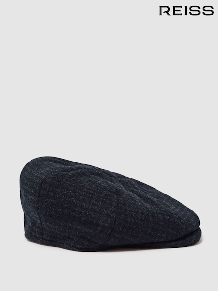 Azul marino - Reiss Arbor Wool Blend Baker Boy Cap (Q94244) | 85 €
