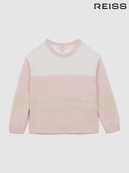 Reiss Wool Blend Striped Crew Neck Jumper (Q94248) | 60 €