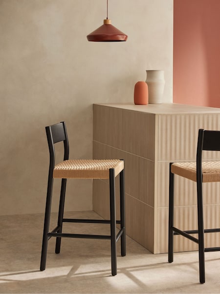 MADE.COM Black Rhye Bar Stool (Q94525) | €352