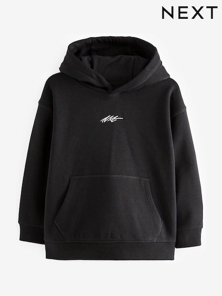 Black Plain Jersey Hoodie (3-16yrs) (Q94584) | €13 - €20