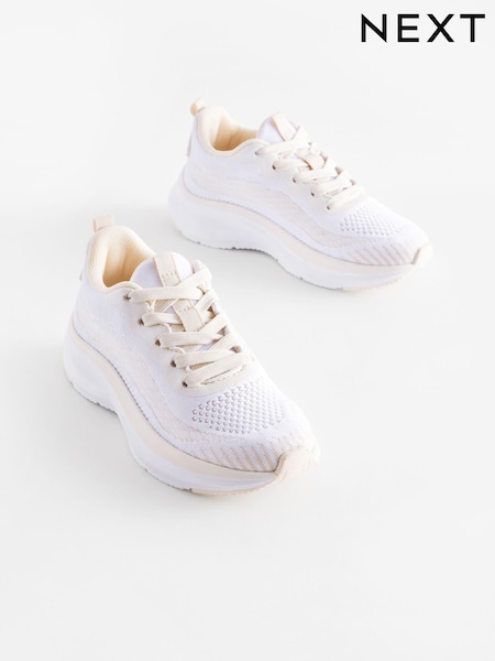 White Lace-Up Trainers (Q94590) | €35 - €45