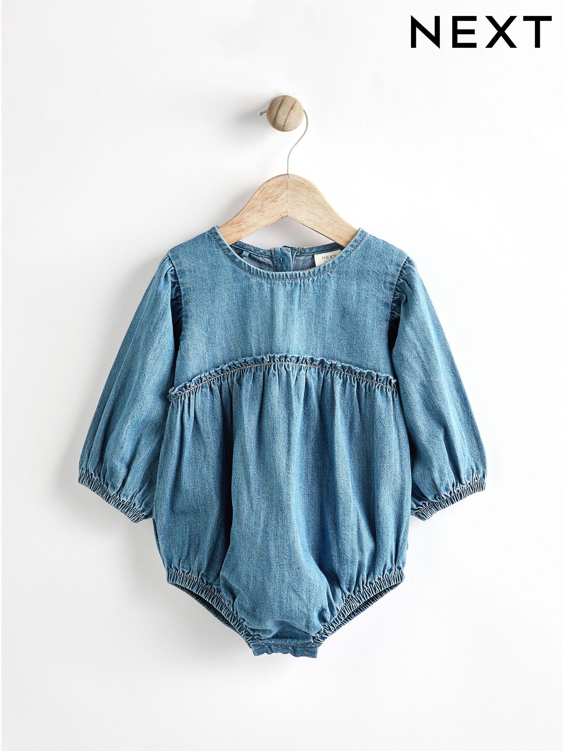 Girls Romper Suits Denim Single Childrenswear Next Luxembourg