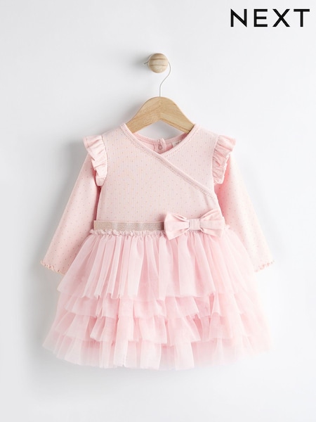 Pink Mesh Tutu Baby Dress (0mths-2yrs) (Q94825) | 62 QAR - 69 QAR