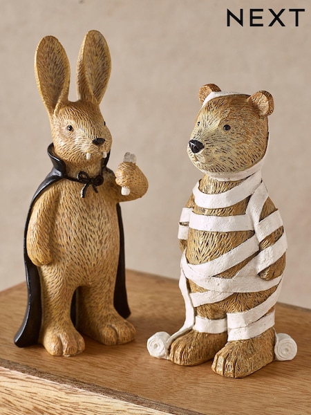 Set Of 2 Bertie Bear And Rosie Rabbit Halloween Ornaments (Q95207) | ‏28 د.إ.‏