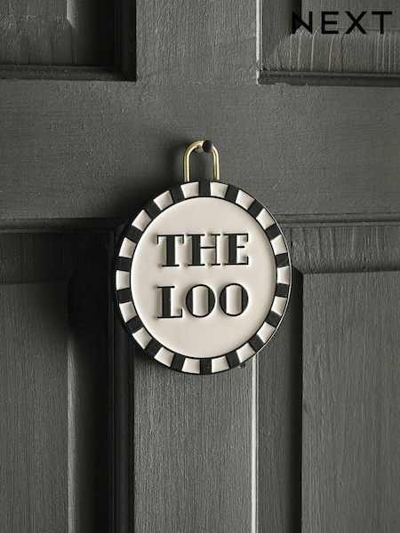 Reversible Slogan Bathroom Door Sign (Q95230) | €11
