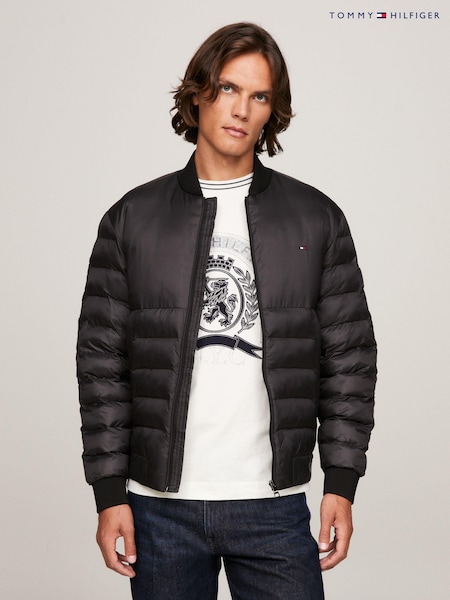 Tommy Hilfiger Black Packable Bomber Jacket (Q95372) | €137