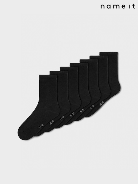 Name It Black Socks 7 Pack (Q95591) | AED57