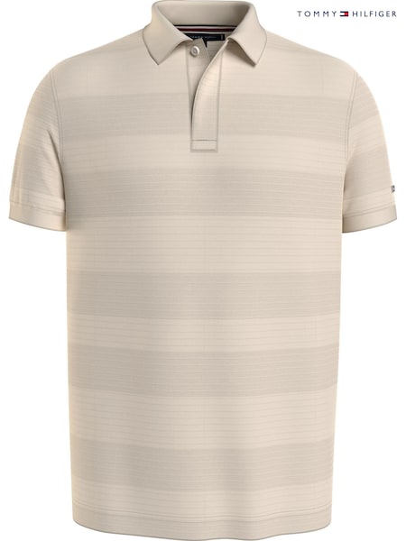 Tommy Hilfiger Natural Stripe Regular 100% Cotton Polo Top (Q95597) | €65