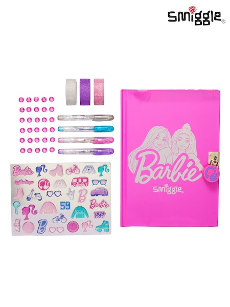 Smiggle Pink Barbie DIY Lockable Journal (Q95627) | €23
