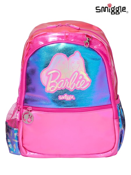 Smiggle Pink Barbie Play and Go Junior Character Hoodie Backpack (Q95672) | AZN 93