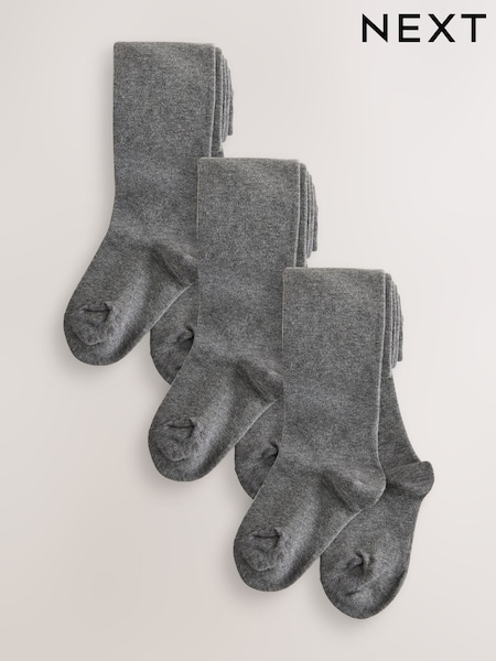 Grau - 3 Pack Cotton Rich School Tights (Q95720) | 16 € - 23 €
