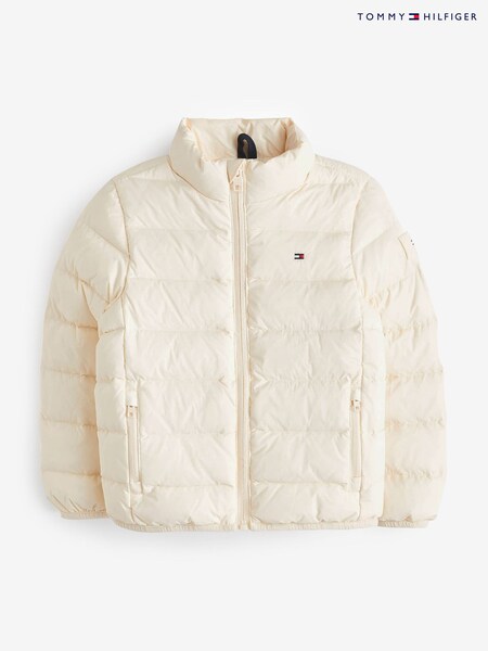 Tommy Hilfiger Cream Essential Light Down Jacket (Q95764) | €36 - €43