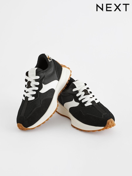 Black Lace-Up Chunky Trainers (Q96153) | $37 - $47