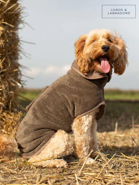 Lords and Labradors Brown Dog Drying Coat (Q96220) | €54 - €74