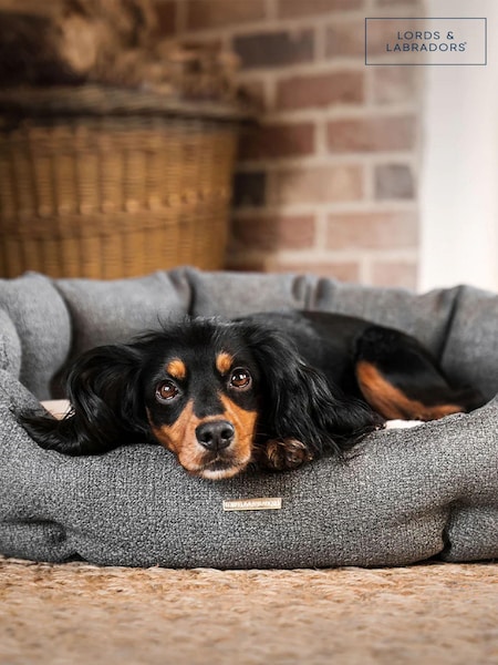 Lords and Labradors Grey Essentials Herdwick Oval Dog Bed (Q96239) | €81 - €108