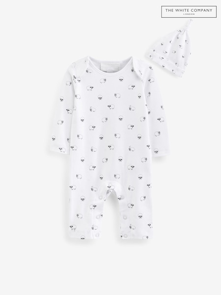 The White Company Organic Cotton New Arrival Sheep White Gift Set (Q96366) | €37