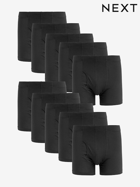 Black 10 pack A-Front Boxers (Q96551) | €38