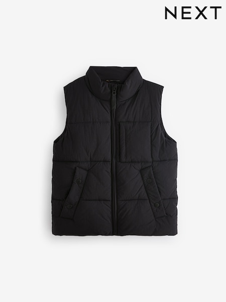 Μαύρο - Padded Puffer Gilet (3-16yrs) (Q96683) | € 36 - € 52