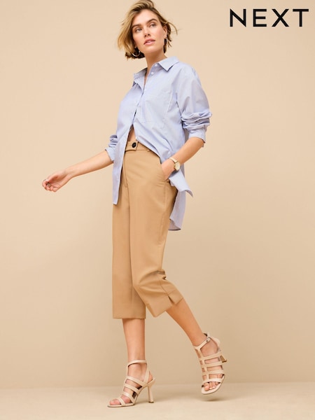 Camel Cropped Capri Trousers (Q96699) | €7